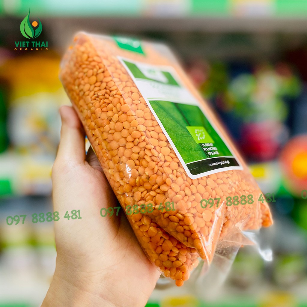 [MỚI] Đậu Lăng Đỏ Hữu Cơ Bio Planet Hữu Cơ (Góii 500G) - Dinh Dưỡng Cho Bé Ăn Dặm, Nấu Sữa, Ăn Chay