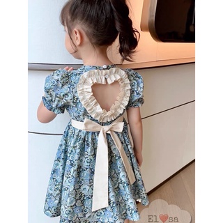 Váy bé gái - Váy hoa nhí khoét lưng siêu xinh cho bé 1-7 Tuổi (Có video shop tự quay)