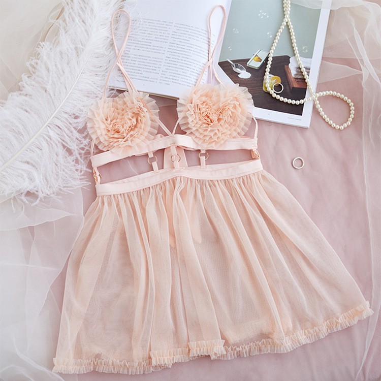 Váy ngủ nữ 💝 Free ship 💝 Quảng Châu cao cấp mềm mại ngực hoa | BigBuy360 - bigbuy360.vn