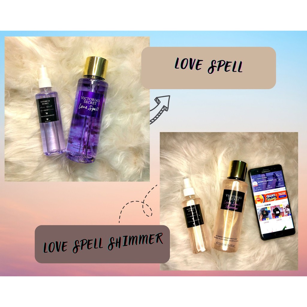 Xịt Thơm Body mist Victoria ’s Secret (100ml) 🏵️  Xịt Thơm Nước Hoa Toàn Thân 🌺 Aqua Kiss, LoveSpell, VelvetPetals, Ambe | BigBuy360 - bigbuy360.vn