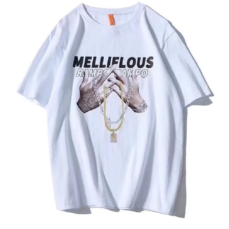 Áo Thun Nam Tay Ngắn Dáng Rộng Phong Cách Hip Hop Hàn Quốc Size M-5XL