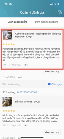 Bộ đôi bột cà phê+ bột đậu đỏ (100gr/bịch)