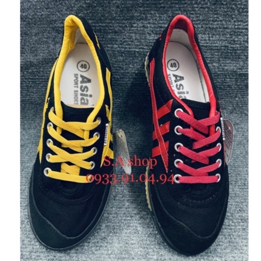 GIÀY THỂ THAO KIỂU THƯỢNG ĐÌNH ĐEN SỌC ASIA CSH03