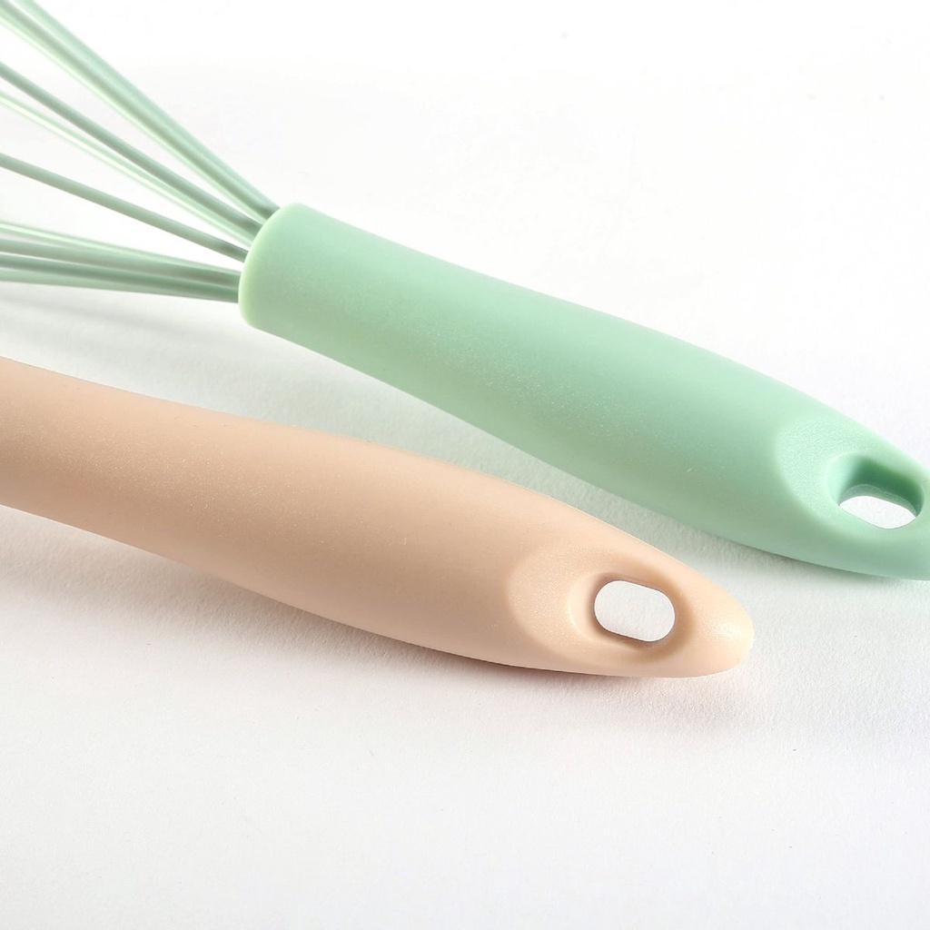 1/2 Dụng cụ đánh trứng cầm tay bằng silicon tiện dụng