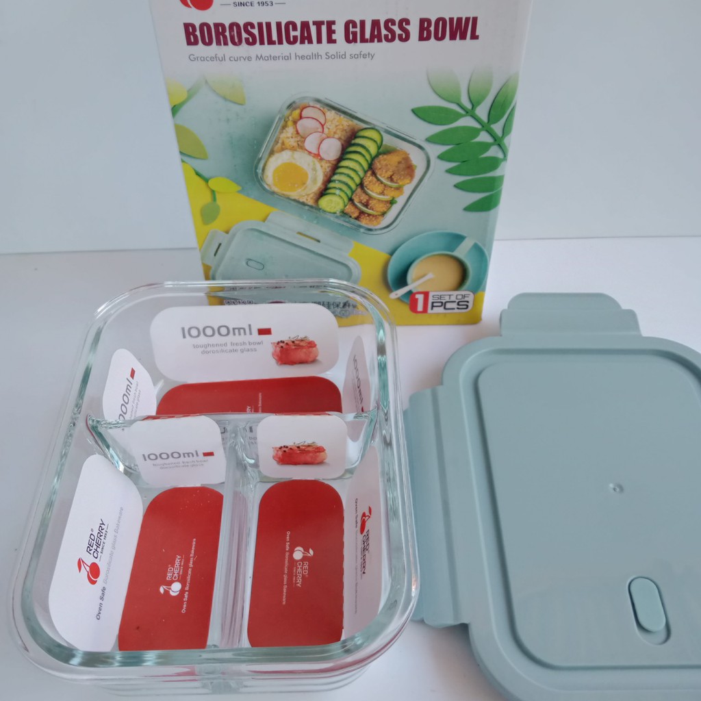 Hộp Cơm Thủy Tinh 1-2-3 Ngăn, Hộp Cơm Văn Phòng Đựng Thức Ăn Cao Cấp, Tiện Lợi (Quay Được Lò Vi Sóng) | BigBuy360 - bigbuy360.vn