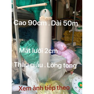 lưới cước đánh bắt cá nhỏ 2cm . lòng tong , cân cấn , thầu giầu