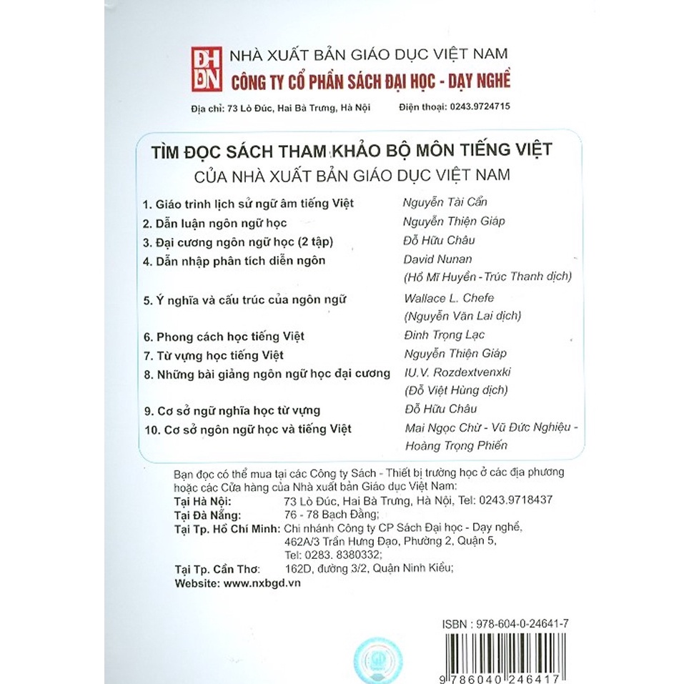Sách - Dẫn Luận Ngôn Ngữ Học