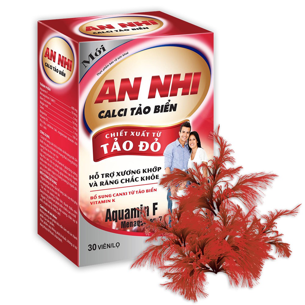 Calci Tảo biển đỏ - Giúp bổ xung canxi cho bà bầu, bổ sung canxi cho mẹ, bổ sung canxi cho bé