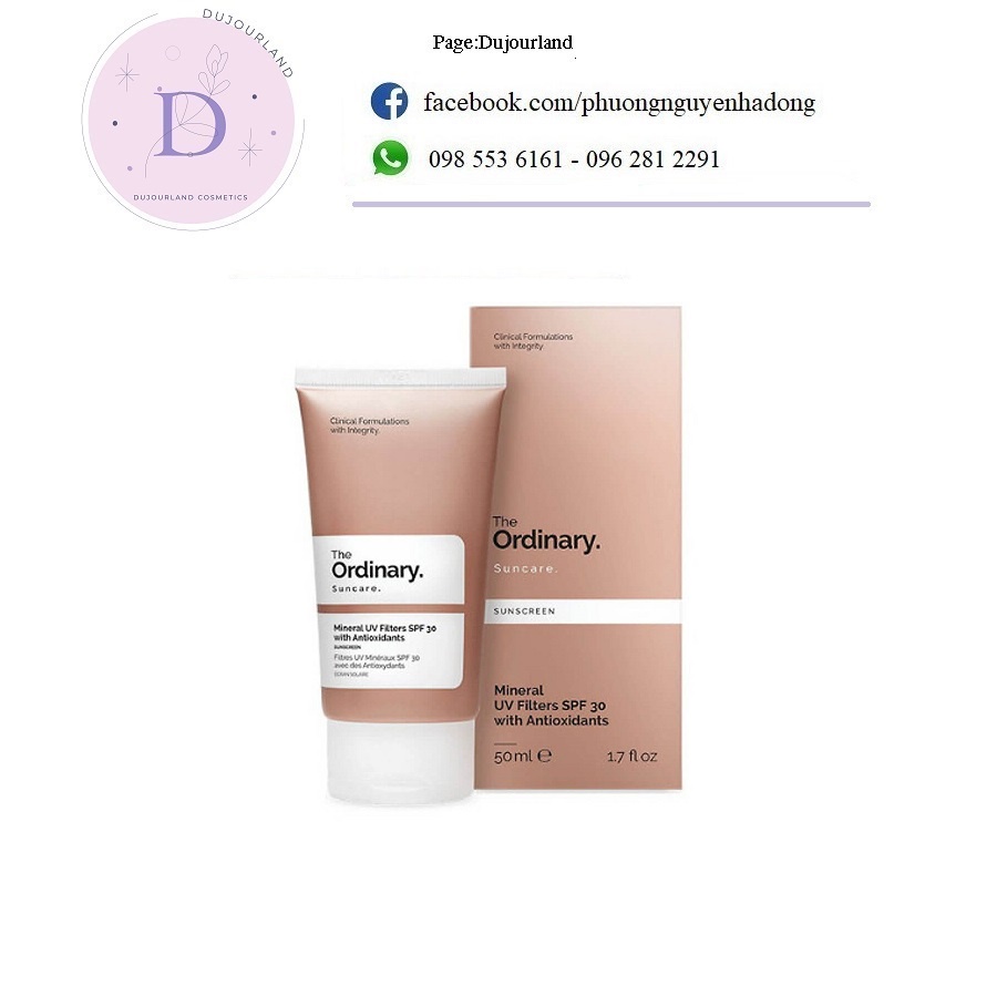 Kem chống nắng The Ordinary Suncare Mineral UV Filters SPF 30 with Antioxidants 50ml