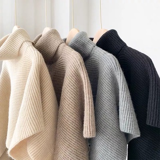 Áo croptop len cổ lọ cut out [ Hàng order ]