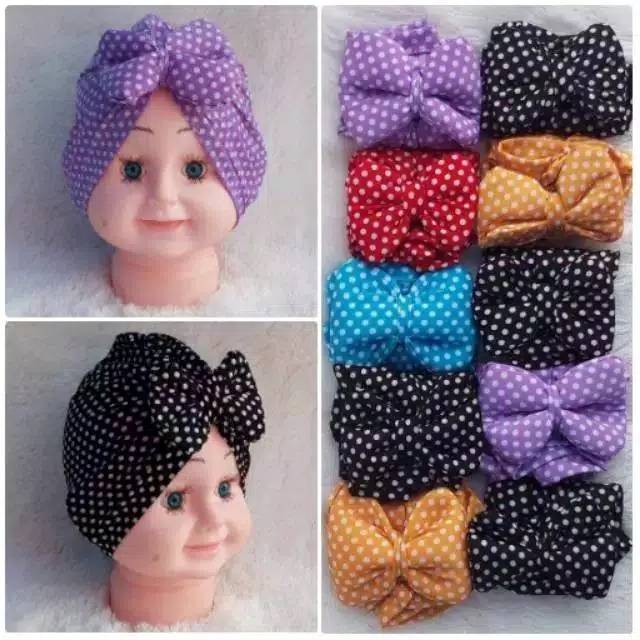 Khăn Turban Trùm Đầu Xinh Xắn Cho Bé