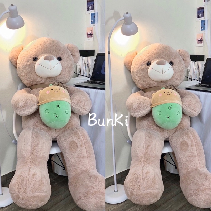 GẤU BÔNG TEDDY MILK TEA 1M2 NÂU CAO CẤP BUNKI