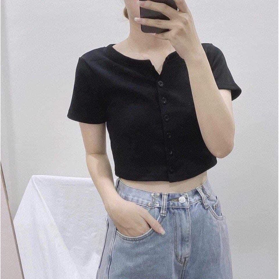 Áo Croptop Nữ - Áo Len Tăm Ngắn Body Nhiều Màu Hottrend