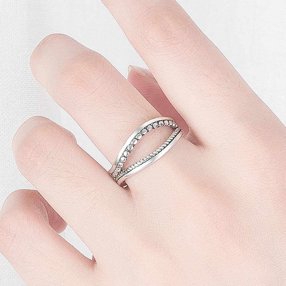 Nhẫn Mạ Bạc 925 Hình Ngôi Sao 20 Kiểu Dáng
