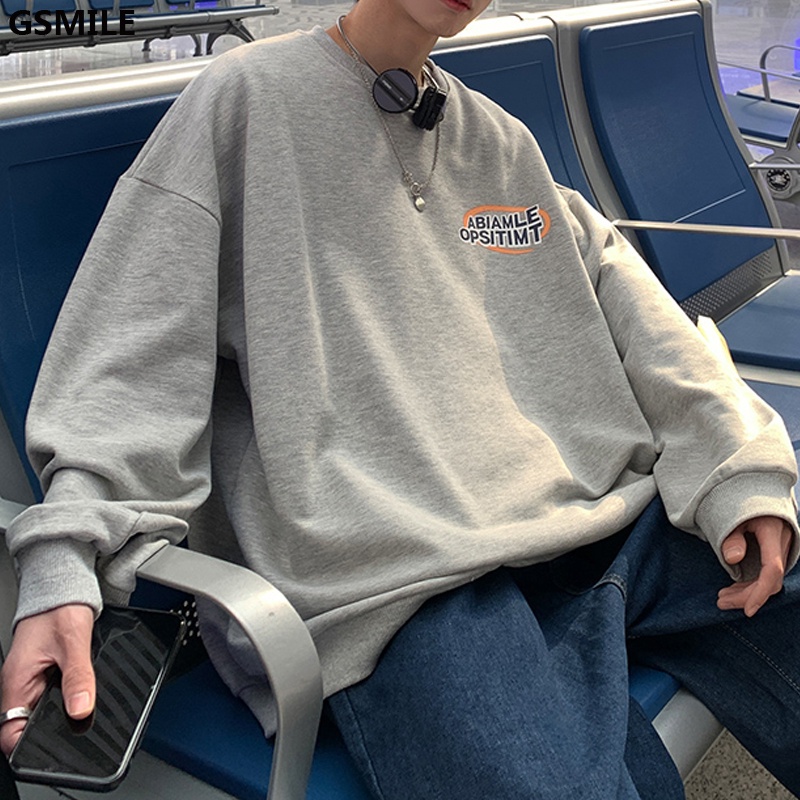 Áo Sweater Cổ Tròn In Họa Tiết Cổ Tròn Phong Cách Hàn Quốc