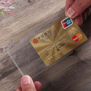 [COMBO 10 BAO] VỎ BỌC NHỰA DẺO 2 MẶT BẢO QUẢN THẺ ATM, THẺ NGÂN HÃNG ,THẺ CCCD