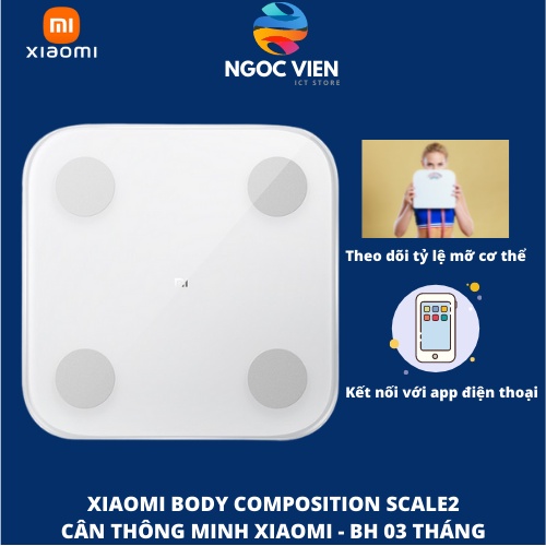 cân điện tử Thông Minh xiaomi Smart Scale Gen 2 kết nối Bluetooth Cân đo sức khỏe điện tử