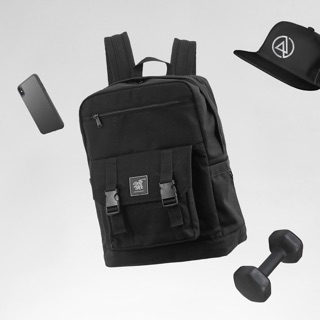 Balo phối khoá thời trang vải canvas cao cấp 6 màu bingo backpack - chống nước có ngăn laptop tote talk