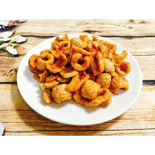 Da Heo cháy tỏi, da heo chiên giòn tỏi ớt hũ 150gr