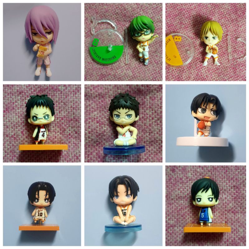 Móc khóa Figure Official Kuroko no Basket Kagami Taiga Kuroko Tetsuya Akashi Seijuro