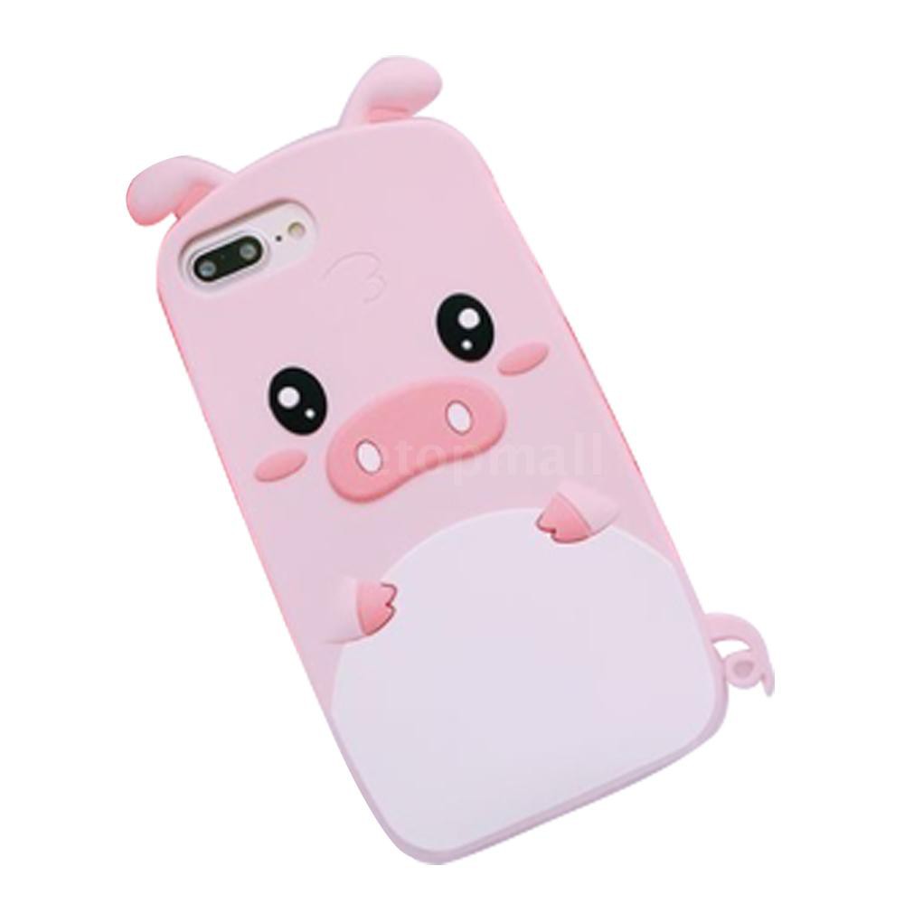 Ốp điện thoại silicon mềm hình lợn con chống sốc dành cho iphone 6 7 8 6Plus 7Plus 8Plus X | BigBuy360 - bigbuy360.vn