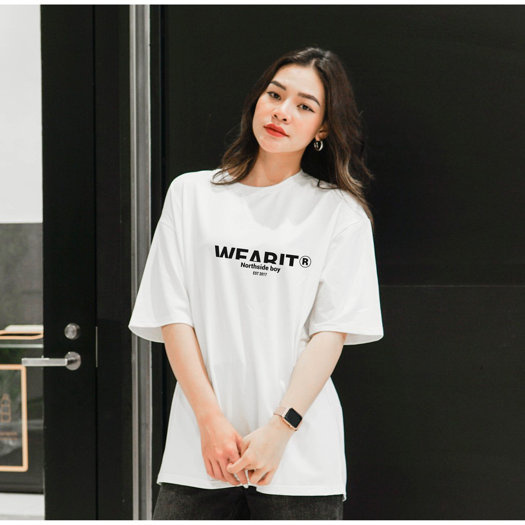 Áo thun tay lỡ WEARIT phông chất liệu cotton 100% áo thun form rộng kiểu dáng basic unisex - northside boy | BigBuy360 - bigbuy360.vn