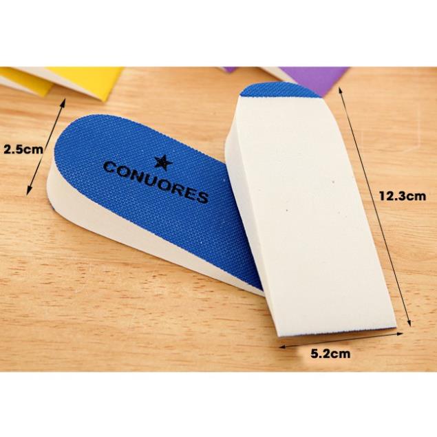 Bộ 2 Miếng Lót Gót Độn Đế Giày Tăng Chiều Cao 2cm