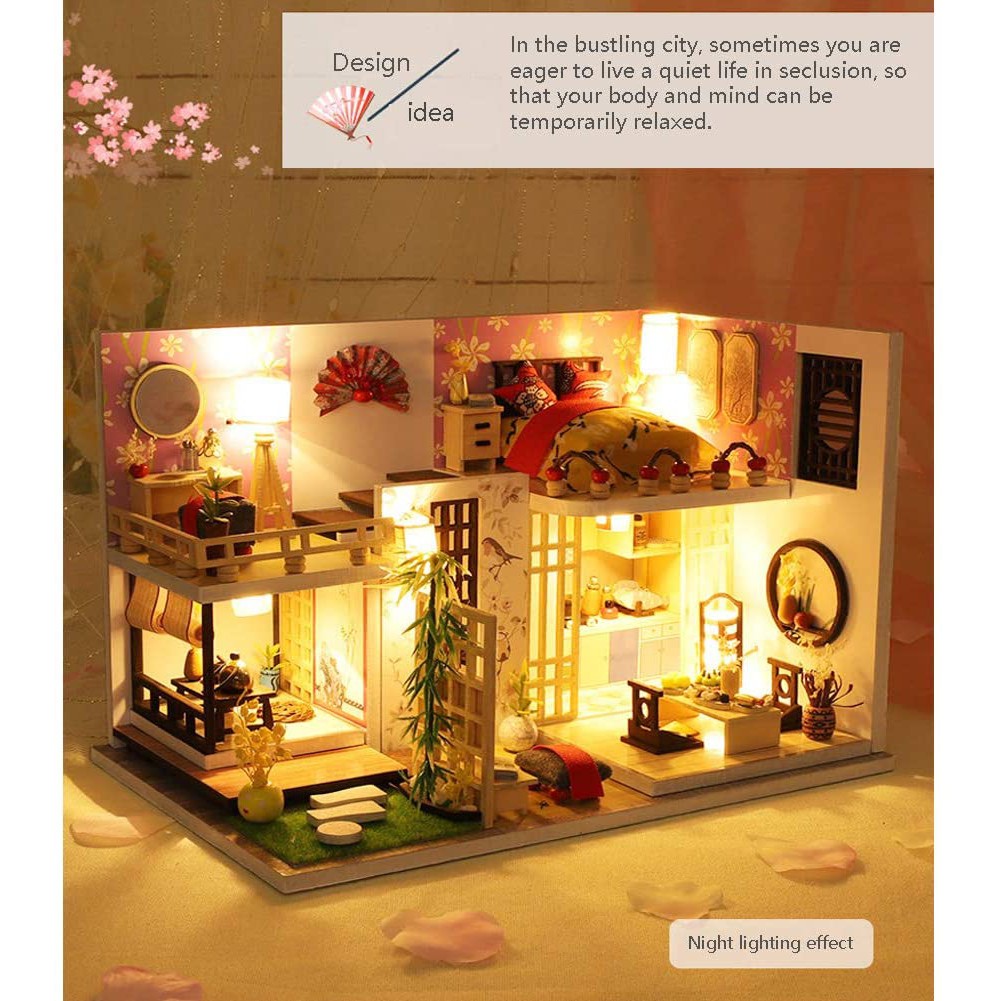 Mô Hình Lắp Ráp Nhà Búp Bê DIY : Căn Hộ Theo Phong Cách Nhật Bản - M027 Tặng Keo Sữa