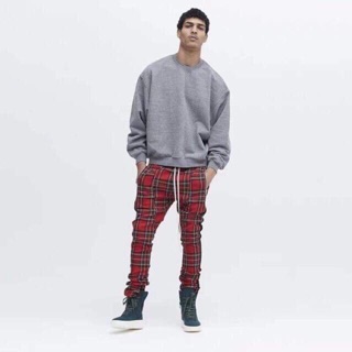 Quần plaid pant