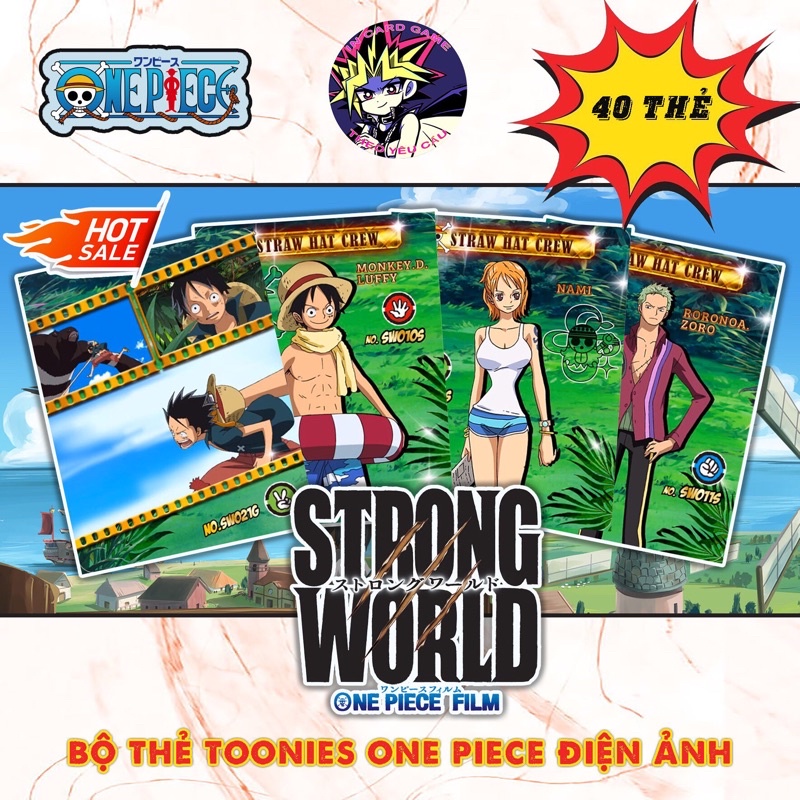 Toonies One Piece phiên bản điện ảnh xanh lá - Phim Strong World 40 Thẻ.