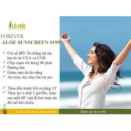 KEM CHỐNG NẮNG. Aloe Sunscreen. #199flp. SPF 30. 118ml. 617flp