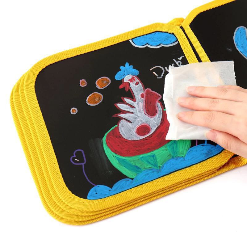Sách Vẽ Xóa Được Kèm Bộ Bút Chì Màu, Bảng Vẽ Cho Bé  DD255