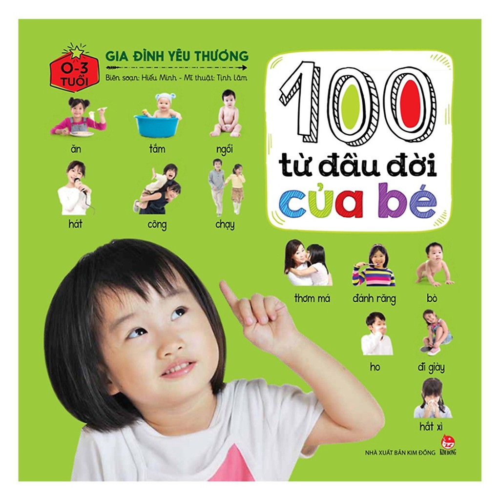 Sách - 100 Từ Đầu Đời Của Bé Gia Đình Yêu Thương