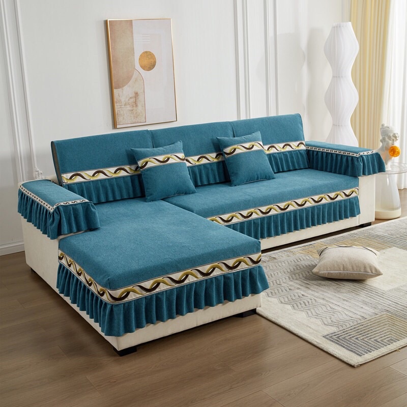 Bọc sofa chenille châu Âu cao cấp size 70*70cm #