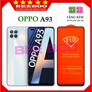 Kính cường lực Oppo A93 -  Siêu chuẩn - Full màn hình 11D và trong suốt - Độ cứng 9H [Free Ship 50K]