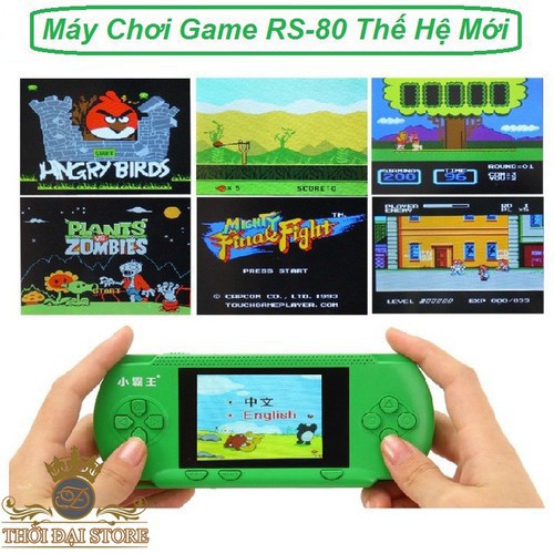 Máy chơi game cầm tay cao cấp Pow Kiddy RS-80mới  Jk456