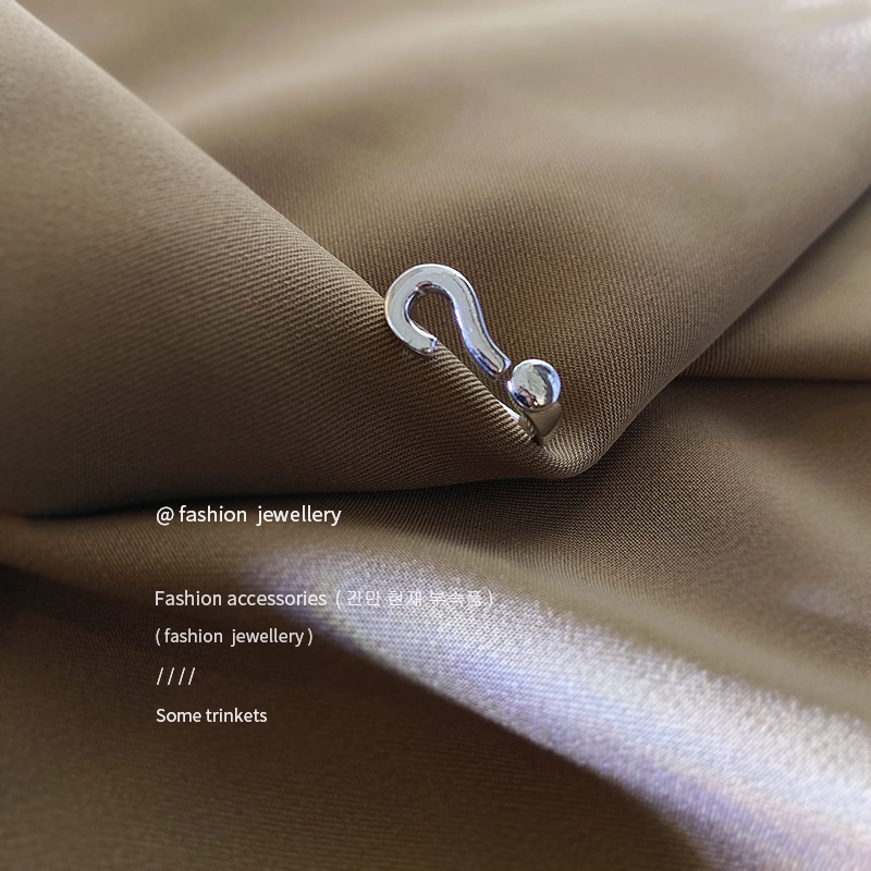 Nhẫn Hở Hình Dấu Chấm Hỏi Thời Trang Mùa Hè Cá Tính