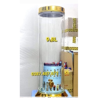 Bình ngâm rượu thủy tinh PHÚ HÒA 7,8 và 9,8 lít có van