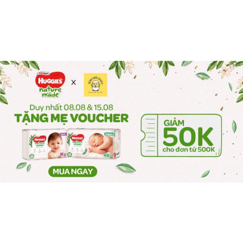 [HÀNG CHÍNH HÃNG] Tã/bỉm HUGGIES PLATINUM NATURE MADE size NB60/S82/M64/L54/Xl44/(dán), M58/L44/XL38/XXL26