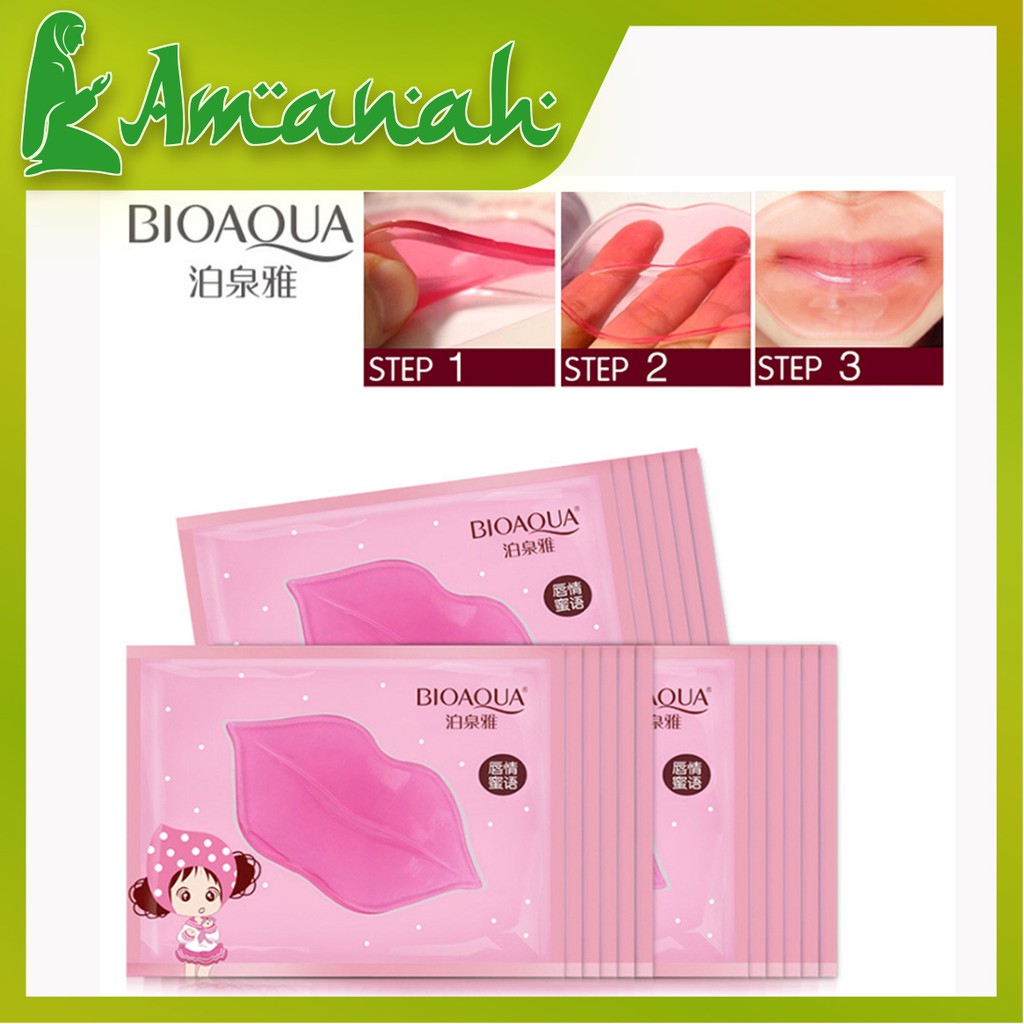 (hàng Mới Về) Mặt Nạ Môi Collagen Màu Hồng Thương Hiệu Bioaqua As1609 | BigBuy360 - bigbuy360.vn