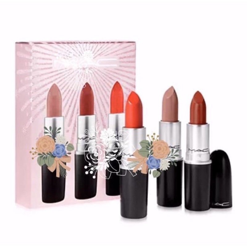 (BILL US CHÍNH HÃNG) SET 3 SON MAC FULLSIZE
