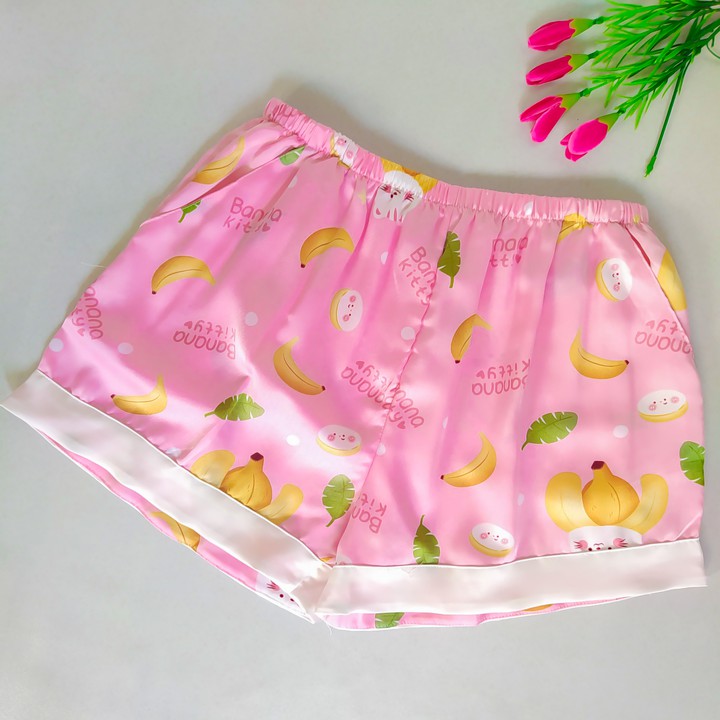 Đồ Pijama LỤA satin ngắn ĐỔI TRẢ MIỄN PHÍ Đồ ngủ Satin cao cấp thiết kế tinh tế đường may tỉ mỉ mặc thoải mái thoáng mát