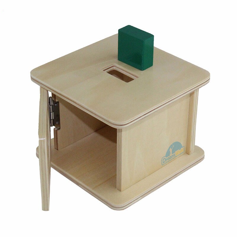 Hộp Imbucare Thả Khối Lăng Trụ Chữ Nhật Vào Hộp Có Lỗ Montessori