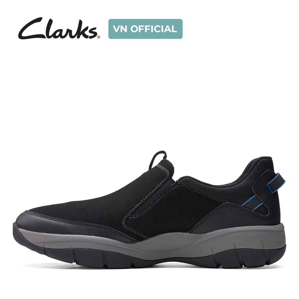 Giày Sục Nam CLARKS Ervin Low màu Đen