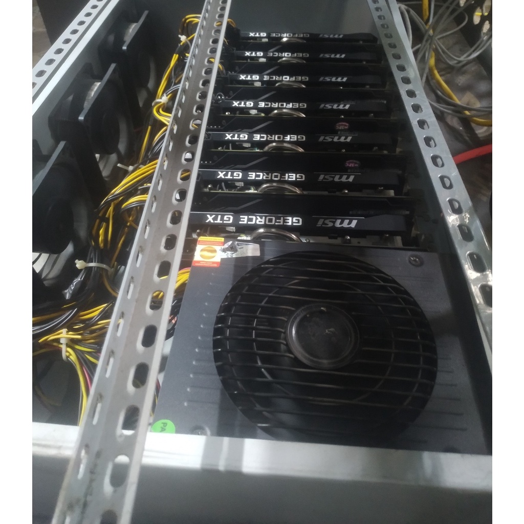 Dàn trâu cày ETH, máy đào coin, Msi NVIDIA GTX 1660S giá lướt còn bảo hành 20 đến 23 tháng