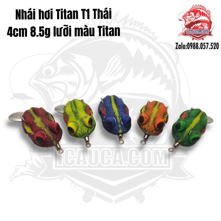 Titan T1 4cm 8.5g Thái Lan chính hãng mồi lure nhái hơi câu cá lóc cao cấp ICAUCA