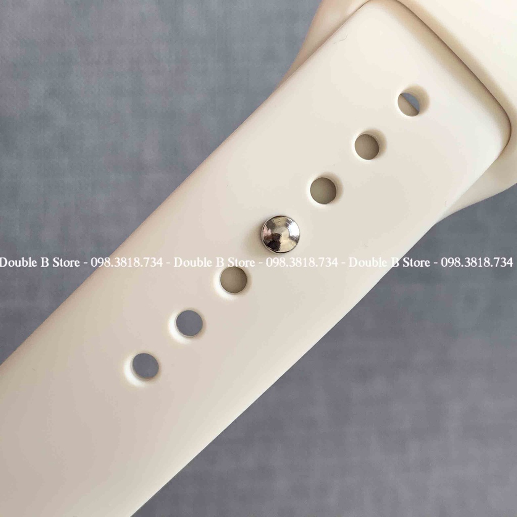 Dây Apple Watch Cao Su Sport Trắng Sữa Band Đủ Màu Dành Cho Apple Watch Series SE/6/5/4/3/2/1 38mm | 40mm | 42mm | 44mm