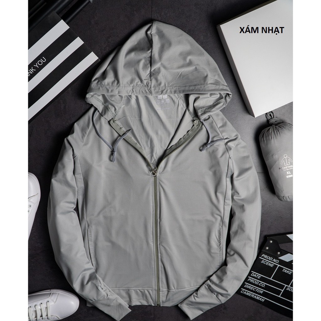 Áo khoác chống nắng nam khóa kéo cao che mặt, áo chống nắng thể thao nam vải kim thoáng mát - ảnh thật ở cuối | BigBuy360 - bigbuy360.vn