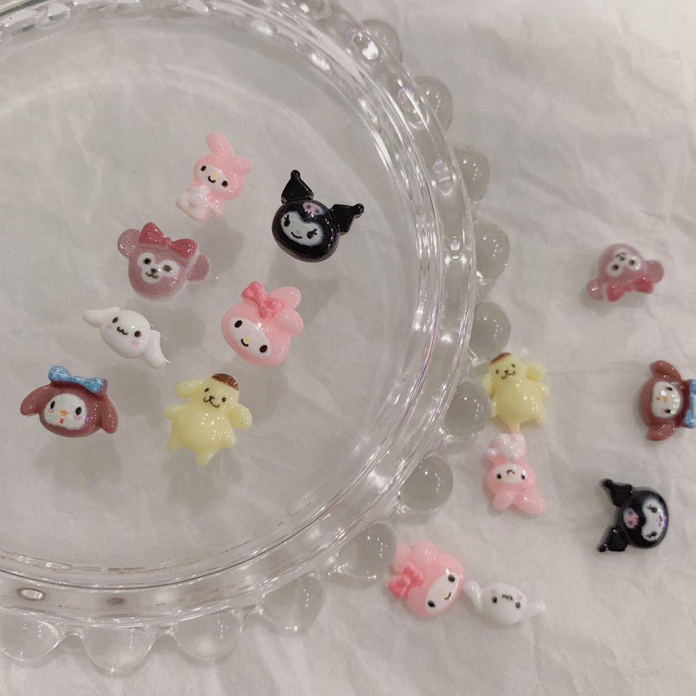 Phụ Kiện Trang Trí Móng Tay 3D Hình Chú Chó Hoạt Hình Đáng Yêu