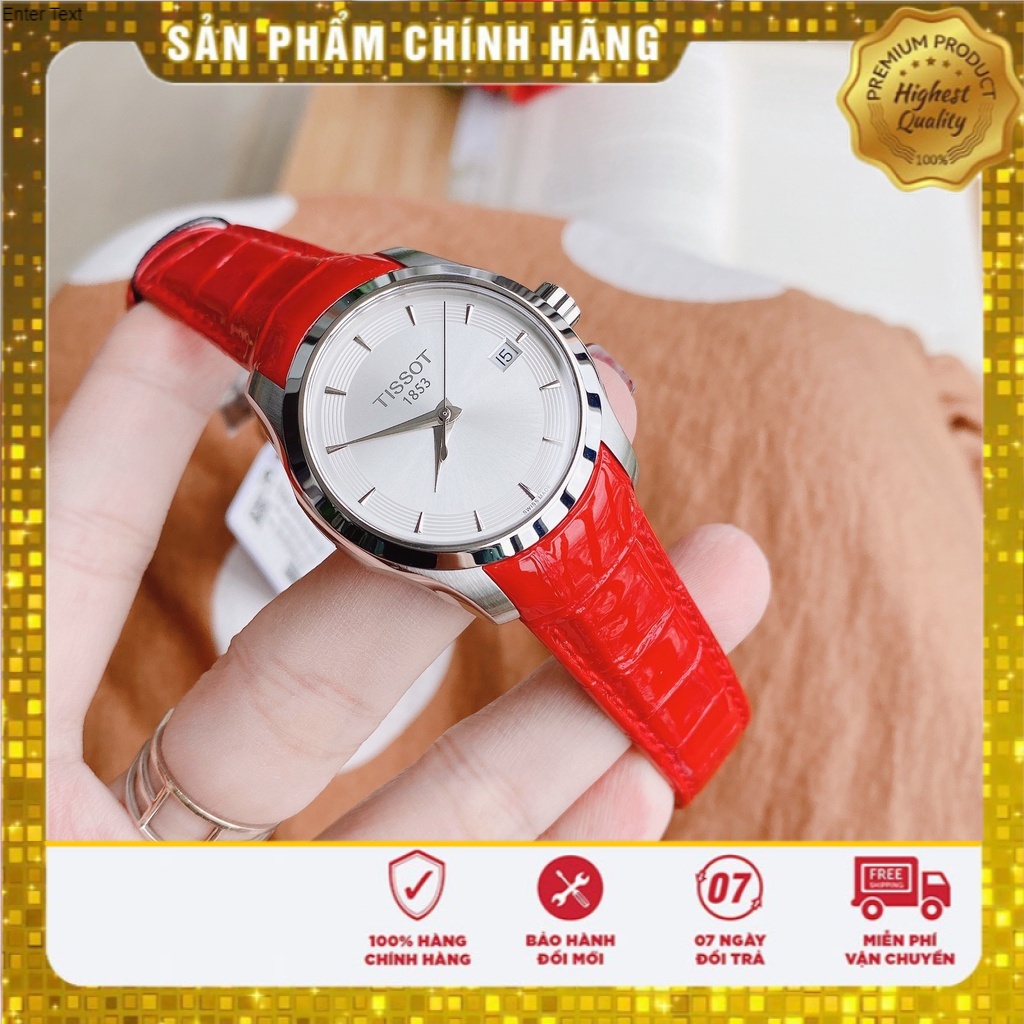 Đồng hồ nữ chính hãng Tissot Couturier T035.210.16.031.01 - Máy quartz pin Thụy Sĩ - Kính Sapphire